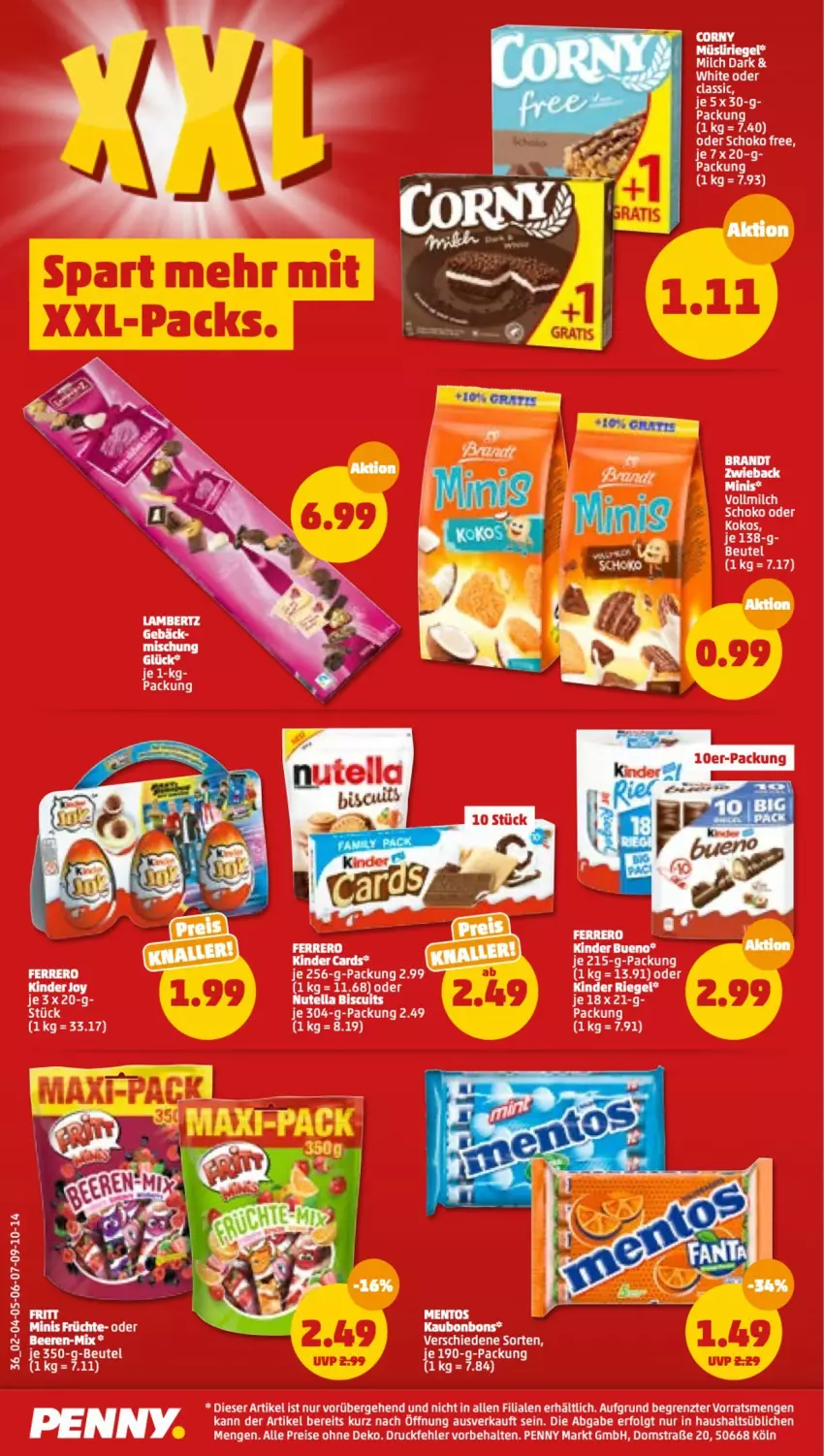 Aktueller Prospekt Penny - Prospekte - von 15.08 bis 20.08.2022 - strona 36 - produkty: eis, Kinder, kinder riegel, LG, reis, riegel, Ti, ZTE