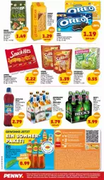 Gazetka promocyjna Penny - Prospekte - Gazetka - ważna od 20.08 do 20.08.2022 - strona 14 - produkty: alkohol, apfel, beutel, Bravo, Cap, capri-sun, cracker, durstlöscher, flasche, gin, keks, kekse, krombache, krombacher, leibniz, lorenz, melone, nuss, pils, radler, saltletts, salz, sirup, snack, Ti, wasser