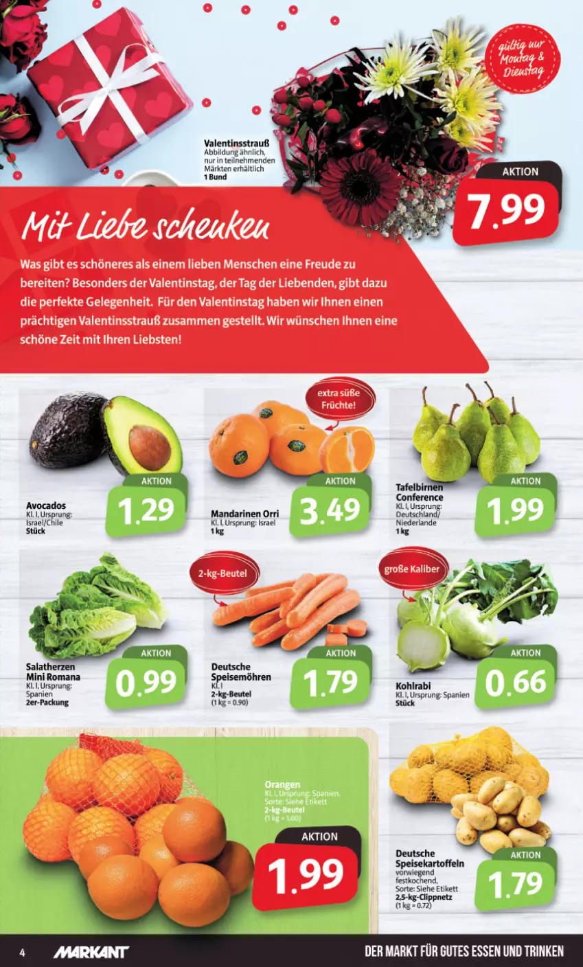 Aktueller Prospekt Markant - Prospekte - von 13.02 bis 18.02.2023 - strona 4 - produkty: avocado, avocados, gutes essen, mandarine, mandarinen, Ti