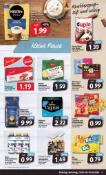 Gazetka promocyjna Markant - Prospekte - Gazetka - ważna od 18.02 do 18.02.2023 - strona 9 - produkty: beutel, caffe, chips, cracker, crunchips, dallmayr, duplo, eis, erdnuss, kaffee, kaffeepads, kakao, Kinder, kinder riegel, lorenz, lorenz crunchips, melitta, mövenpick, nuss, reis, riegel, sahne, tuc, ZTE