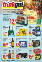 Gazetka promocyjna Trinkgut - Prospekte - Gazetka - ważna od 02.05 do 02.05.2026 - strona 1 - produkty: Absolut Vodka, alkohol, Alwa, angebot, angebote, apfel, Apfelschorle, Apple, Bad, bier, burger, deka, eis, erdinger, flasche, jack daniel, jack daniel's, jack daniels, jahrgangssekt, lack, limo, limonade, limonaden, mineralwasser, mumm, payback, pils, pilsener, premium pils, radler, reifen, reis, schorle, sekt, sinalco, Ti, veltins, veltins pilsener, vilsa, vodka, wasser, ZTE