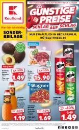 Gazetka promocyjna Kaufland - Extra-Angebote - Gazetka - ważna od 16.10 do 16.10.2024 - strona 1 - produkty: angebot, angebote, auer, avocado, avocados, beef, chips, cin, deo, eis, flammkuchen, frucht, fruchtsaft, gin, granini, ilag, kuchen, lamm, Nektar, nuss, Ofen, original wagner, pizza, pringles, reis, rind, rinder, ring, saft, steinofen, Ti, wagner, ZTE