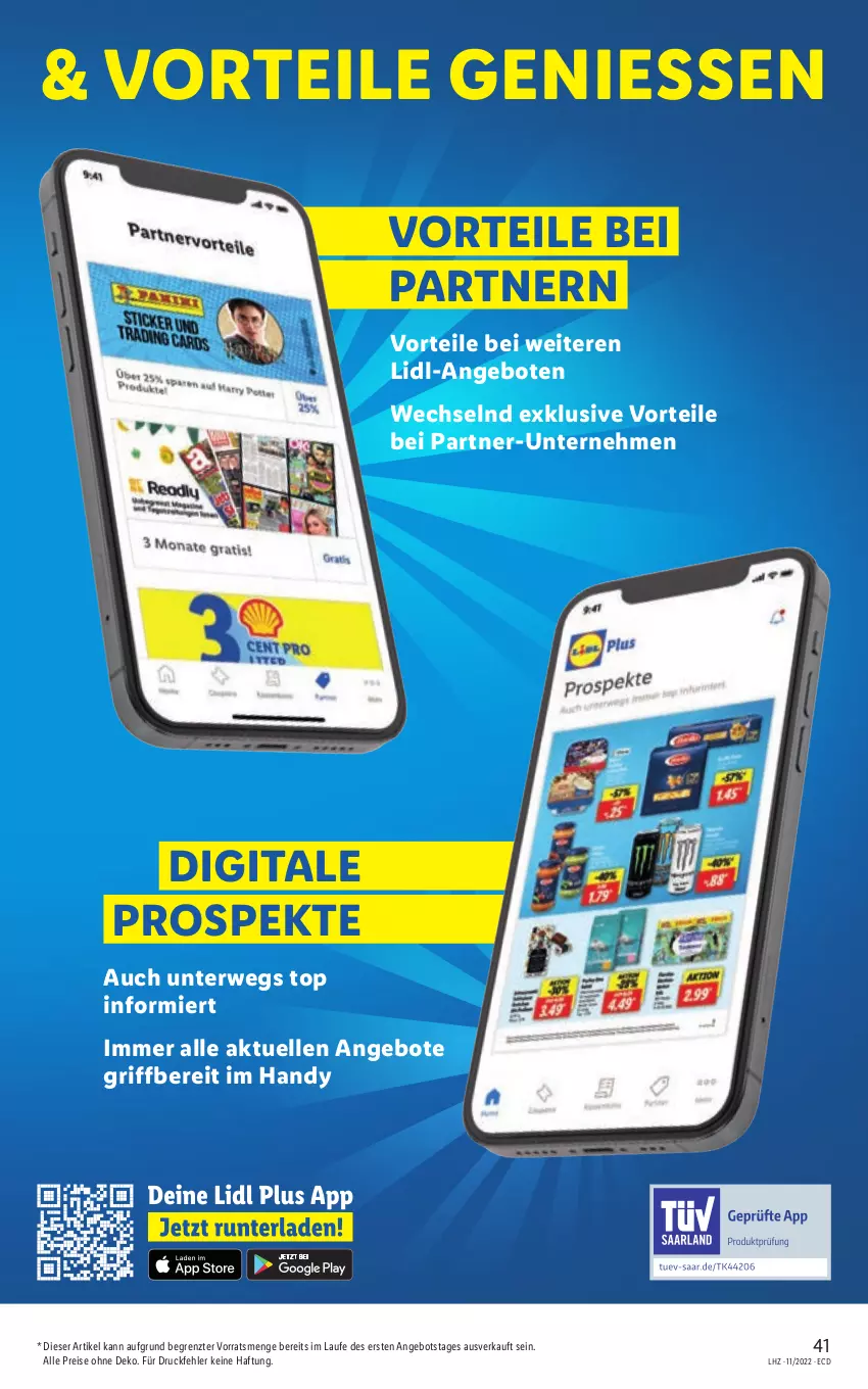 Aktueller Prospekt Lidl - Aktionsprospekt - von 14.03 bis 19.03.2022 - strona 41 - produkty: angebot, angebote, eis, elle, Handy, reis, rwe, Ti, ZTE