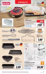 Gazetka promocyjna Lidl - Aktionsprospekt - Gazetka - ważna od 19.03 do 19.03.2022 - strona 13 - produkty: angebot, Backform, Container, decke, Deckel, dell, edelstahl, eier, eis, elle, ernesto, handmixer, HP, ilag, küche, kuchen, Küchen, Küchenhelfer, Mixer, Mode, Palette, reis, ring, Rührschüssel, rwe, Schneebesen, schüssel, silvercrest, Sport, Springform, spülmaschinen, stabmixer, Teigschaber, Ti, torte, ZTE