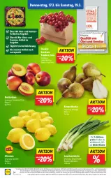 Gazetka promocyjna Lidl - Aktionsprospekt - Gazetka - ważna od 19.03 do 19.03.2022 - strona 34 - produkty: Abtei, aktionspreis, angebot, bio, Birnen, discount, eis, frucht, Lauchzwiebel, lauchzwiebeln, magazin, Nektar, nektarinen, obst, reis, Ti, trauben, und gemüse, zitrone, zitronen, zwiebel, zwiebeln