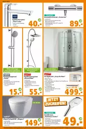 Gazetka promocyjna  - Prospekt für Globus Baumarkt  Achern - Gazetka - ważna od 19.11 do 19.11.2022 - strona 15 - produkty: armatur, armaturen, auto, Bank, Bau, brause, brauseschlauch, dusche, eis, elle, handbrause, latte, reis, schlauch, schläuche, schrauben, Spültischarmatur, tasse, teller, thermostat, Ti, Tiere, tisch, Wand-Tiefspül-WC, wasser, wc-sitz, ZTE