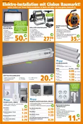 Gazetka promocyjna  - Prospekt für Globus Baumarkt  Achern - Gazetka - ważna od 19.11 do 19.11.2022 - strona 8 - produkty: akku, Arbeitsleuchte, auer, Bank, Bau, eis, Elektro, Kabeltrommel, lamm, Leuchte, mac, powerbank, Rauch, reis, ring, rwe, Schal, steckdose, Ti, trommel, überhitzungsschutz, usb, wasser