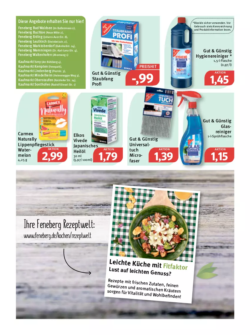 Aktueller Prospekt Feneberg - Prospekte - von 17.03 bis 19.03.2022 - strona 13 - produkty: angebot, angebote, auer, Bad, ball, bio, buch, chloe, Diesel, Egger, eis, elkos, emmi, flasche, gewürz, Glasreiniger, küche, Lippenpflege, natur, natura, nuss, Ofen, Rauch, reiniger, reis, rezept, rezepte, rwe, sprühflasche, Ti, tisch, tuc, vita