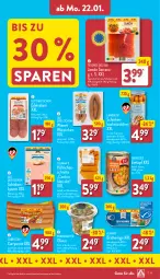 Gazetka promocyjna Aldi Nord - Von Montag - Gazetka - ważna od 27.01 do 27.01.2024 - strona 11 - produkty: almare, braten, Bratheringe, curry, currywurst, Edelsalami, eintopf, eis, grill, hering, jamón serrano, Käse, lyoner, olive, oliven, reis, ring, salami, schinken, Schmelzkäse, serrano, Ti, topf, wiener, wiener würstchen, wurst, würstchen, Yo