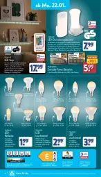 Gazetka promocyjna Aldi Nord - Von Montag - Gazetka - ważna od 27.01 do 27.01.2024 - strona 14 - produkty: auer, batterie, batterien, Bewegungssensor, Birnen, dell, elle, fernbedienung, gin, kerze, Leuchte, leuchtmittel, Mode, Nachtlicht, panasonic, Ti, ZTE
