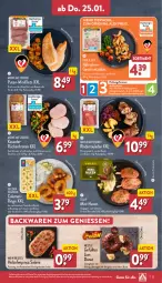 Gazetka promocyjna Aldi Nord - Von Montag - Gazetka - ważna od 27.01 do 27.01.2024 - strona 27 - produkty: aldi, axe, backwaren, braten, brustfilet, Calamari, Donut, eis, filet, filets, fisch, fleisch, geback, geschnetzeltes, gewürz, gin, grill, Hähnchengeschnetzeltes, Haxe, Heu, Holz, kasseler, leine, lion, nestlé, Ofen, pute, Putensalami, reis, Ria, rind, rinder, Rinderroulade, rinderrouladen, ring, rouladen, Rückenbraten, salami, schwein, Ti, tulip, wein, Zelt, ZTE