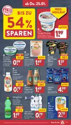 Gazetka promocyjna Aldi Nord - Von Montag - Gazetka - ważna od 27.01 do 27.01.2024 - strona 29 - produkty: Alwa, Becher, butter, buttermilch, cin, ehrmann, eis, elle, erfrischungsgetränk, flasche, frischkäse, frischkäsezubereitung, frucht, gelee, gerolsteine, gerolsteiner, getränk, gin, hirtenkäse, kaffee, Käse, Mett, mettwurst, milch, mineralwasser, mousse, mövenpick, mövenpick kaffee, Müller, pflanze, pflanzen, philadelphia, reis, salz, Schal, Schale, starbucks, steiner, Tasche, taschen, teller, Ti, veggie, wasser, wurst, ZTE