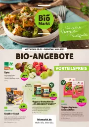 Gazetka promocyjna Denns Biomarkt - Prospekte - Gazetka - ważna od 18.01 do 18.01.2022 - strona 1 - produkty: angebot, angebote, aufstrich, ball, bio, brot, brotaufstrich, eis, elle, früchte, Garten, mac, reis, rezept, schoko, snack, Spezi, Ti, veggie, vorteilspreis, wurst