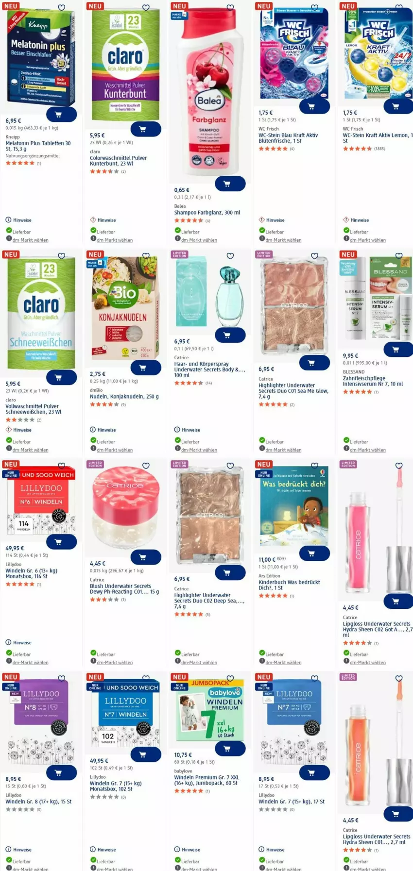Aktueller Prospekt Dm Drogerie - Prospekte - von 07.07 bis 16.07.2025 - strona 23 - produkty: Babylove, bio, Blüte, body, Brei, buch, colorwaschmittel, eis, fleisch, HP, jumbo, Kinder, Kinderbuch, kneipp, Körperspray, kraft, Lipgloss, nudel, nudeln, rum, Serum, shampoo, tablet, tablett, Tablette, Ti, vollwaschmittel, waschmittel, windeln