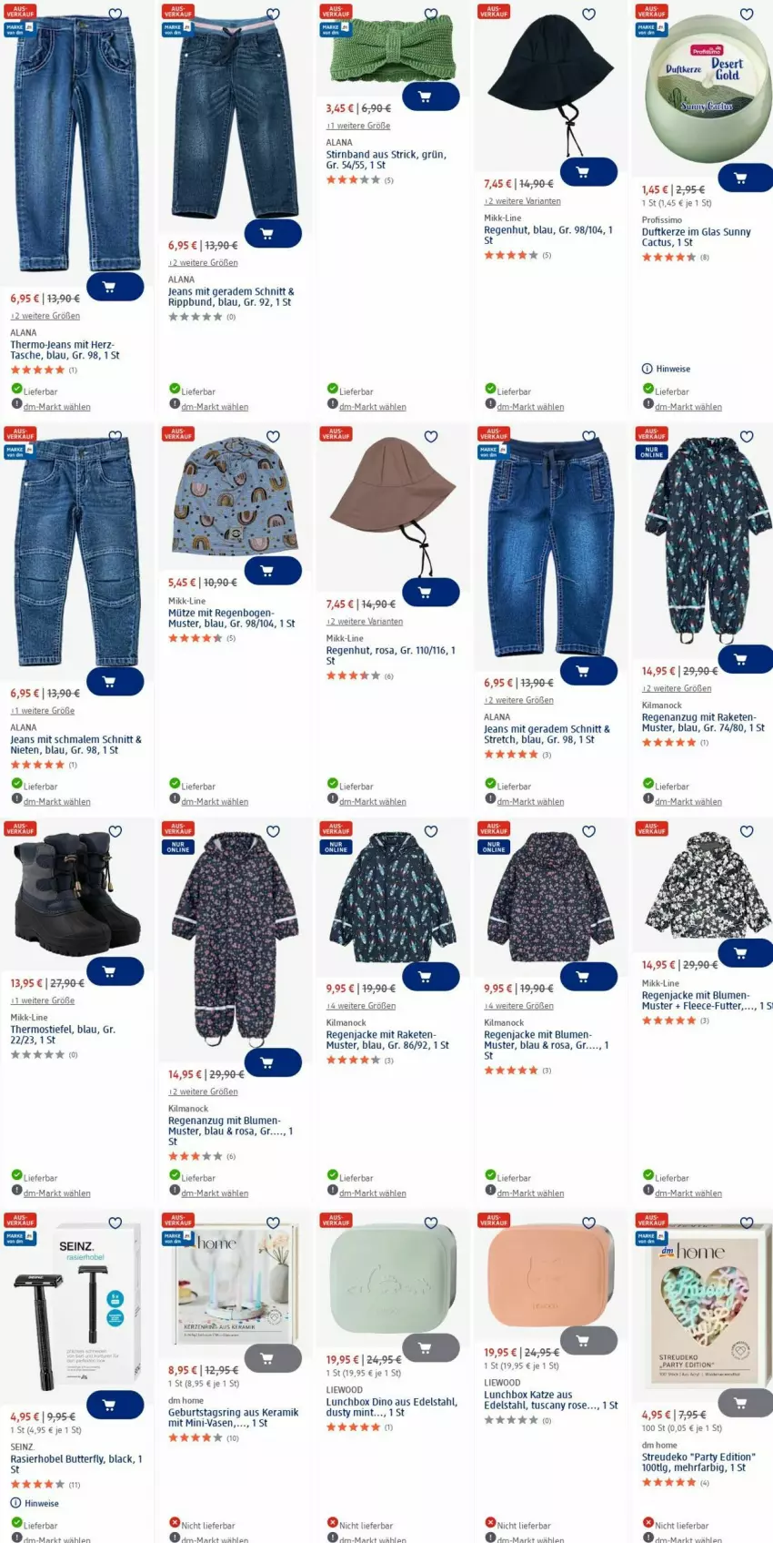 Aktueller Prospekt Dm Drogerie - Prospekte - von 07.07 bis 16.07.2025 - strona 4 - produkty: Anzug, blume, blumen, butter, Duftkerze, edelstahl, eis, Jacke, jeans, kerze, lack, lunchbox, mars, mint, Mütze, Raketen, Ria, ring, Tasche, Ti, Vase
