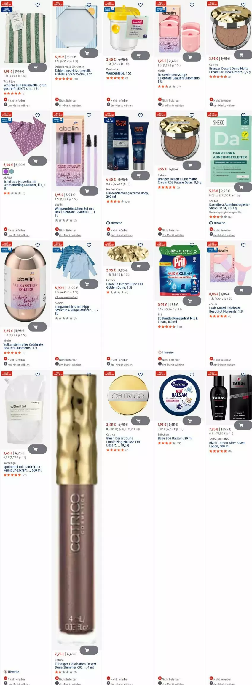 Aktueller Prospekt Dm Drogerie - Prospekte - von 07.07 bis 16.07.2025 - strona 6 - produkty: after shave, akku, balsam, Bau, baumwolle, body, creme, eis, gin, Haarentfernung, Holz, kraft, lack, Langarmshirt, Lotion, Mett, mousse, pril, Reinigung, reis, ring, Roller, Schal, Schmetterling, Schürze, shirt, shirts, sim, spülmittel, tablet, tablett, Ti, wolle