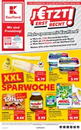 Gazetka promocyjna Kaufland - Gazetka - ważna od 08.06 do 08.06.2022 - strona 5 - produkty: angebot, angebote, ariel, arla, Becher, butter, caramel, colorwaschmittel, creme, discount, eis, haselnuss, Nougatcreme, nuss, nutella, Pods, rapsöl, Rauch, reis, rum, salz, schoko, schokolade, spargel, Ti, toffifee, waschmittel