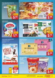 Gazetka promocyjna Netto Marken-Discount - Filial-Angebote - Gazetka - ważna od 17.06 do 17.06.2023 - strona 17 - produkty: angebot, Becher, bestpreis, bio, blume, blumen, blumenkohl, daim, eis, eisbecher, ferrero, fertiggericht, fertiggerichte, frosta, galbani, kitkat, milch, Milchschnitte, milka, oreo, pingui, pizza, reis, ricotta, sahne, Ti, zitrone, ZTE