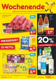 Gazetka promocyjna Netto Marken-Discount - Filial-Angebote - Gazetka - ważna od 17.06 do 17.06.2023 - strona 29 - produkty: actimel, angebot, batterie, batterien, bestpreis, eis, Hohes C, longlife, reis, reiss, rind, rouladen, Ti, wein, weine, Weißwein, ZTE