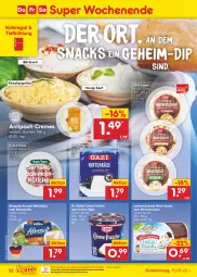 Gazetka promocyjna Netto Marken-Discount - Filial-Angebote - Gazetka - ważna od 17.06 do 17.06.2023 - strona 32 - produkty: antipasti, asti, bavaria blu, bergader, bestpreis, creme, crème fraîche, dip, Dr. Oetker, eis, hirtenkäse, honig, Honig-Senf, HP, Käse, kirsch, kühlregal, leckermäulchen, milch, ndk, paprika, quark, regal, reis, Ria, salat, salate, senf, snack, snacks, Tapas, Ti, weichkäse, zitrone, zitronen