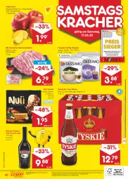 Gazetka promocyjna Netto Marken-Discount - Filial-Angebote - Gazetka - ważna od 17.06 do 17.06.2023 - strona 40 - produkty: angebot, angebote, baileys, bestpreis, discount, eis, fleisch, gin, Holz, irish cream, kaffee, kaffee-kapseln, kotelett, kracher, likör, marken-discount, nackenkoteletts, natur, ndk, Nektar, nektarinen, nuii, oder radler, pils, radler, reis, Schal, Schale, schwein, schweine, Schweine-Nackenkotelett, sim, stieleis, tassimo, Ti, tyskie, wein, weine, ZTE