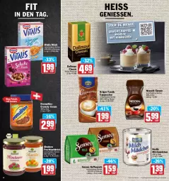 Gazetka promocyjna Aez - Prospekte - Gazetka - ważna od 21.05 do 21.05.2022 - strona 12 - produkty: aufstrich, beutel, Cap, cappuccino, cin, dallmayr, eis, elle, frucht, fruchtaufstrich, kaffee, kaffeepads, krüger, milch, müsli, natur, natura, Nescafé, nestlé, ohne palmöl, ovomaltine, reis, senseo, teller, Ti, vita, vitalis, vitalis müsli