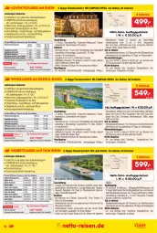 Gazetka promocyjna Netto Marken-Discount - Reise-Angebote Juli - Gazetka - ważna od 31.07 do 31.07.2023 - strona 16 - produkty: ACC, Alwa, bett, Betten, bier, Brei, buch, cola, drink, drinks, dusche, eis, erde, fenster, getränk, getränke, gin, gutschein, kaffee, kreuzfahrten, kuchen, limo, limonade, mineralwasser, pool, rama, reis, reiseveranstalter, rezept, Ria, säfte, snack, stuhl, tee, telefon, Ti, uhr, usb, wasser, wein, weine, ZTE