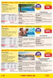 Gazetka promocyjna Netto Marken-Discount - Reise-Angebote Juli - Gazetka - ważna od 31.07 do 31.07.2023 - strona 20 - produkty: alkohol, alkoholische getränke, angebot, anreisetermine, aust, axe, Bad, Badewanne, bett, bier, buch, cola, dessert, desserts, dusche, eis, Elan, Fahrrad, flasche, früchte, früchten, Garten, getränk, getränke, Hela, kaffee, Kajak, Kinder, Kinderspiel, kurtaxe, Liege, limo, limonade, mit gemüse, natur, orange, orangen, pool, reis, reiseveranstalter, rezept, Ria, rum, salat, schirme, schlafsofa, Sofa, sonnenschirm, Sport, steiner, Stier, tee, telefon, Ti, Tiere, uhr, Wanne, wasser, wasserrutsche, wein