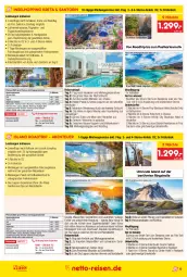 Gazetka promocyjna Netto Marken-Discount - Reise-Angebote Juli - Gazetka - ważna od 31.07 do 31.07.2023 - strona 9 - produkty: anreisetermine, auer, bestpreis, buch, cin, eier, eis, ente, erde, HP, lion, natur, pool, reis, reiseveranstalter, reiseverlauf, ring, Ti, tisch, uhr, wasser, Wild, ZTE