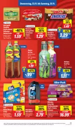 Gazetka promocyjna Lidl - Aktionsprospekt - Gazetka - ważna od 25.11 do 25.11.2023 - strona 27 - produkty: alleinfuttermittel, angebot, Bad, beutel, bites, butter, coupon, creme, duschbad, duschdas, eis, elle, filet, filets, gin, hawesta, hering, Herings, heringsfilets, ice tea, irische butter, kerrygold, lipton, lipton ice tea, mars, portionsbeutel, reis, ring, sauce, snickers, Süßrahmbutter, teller, Ti, tomate, tomaten, tuc, twix, whiskas, ZTE