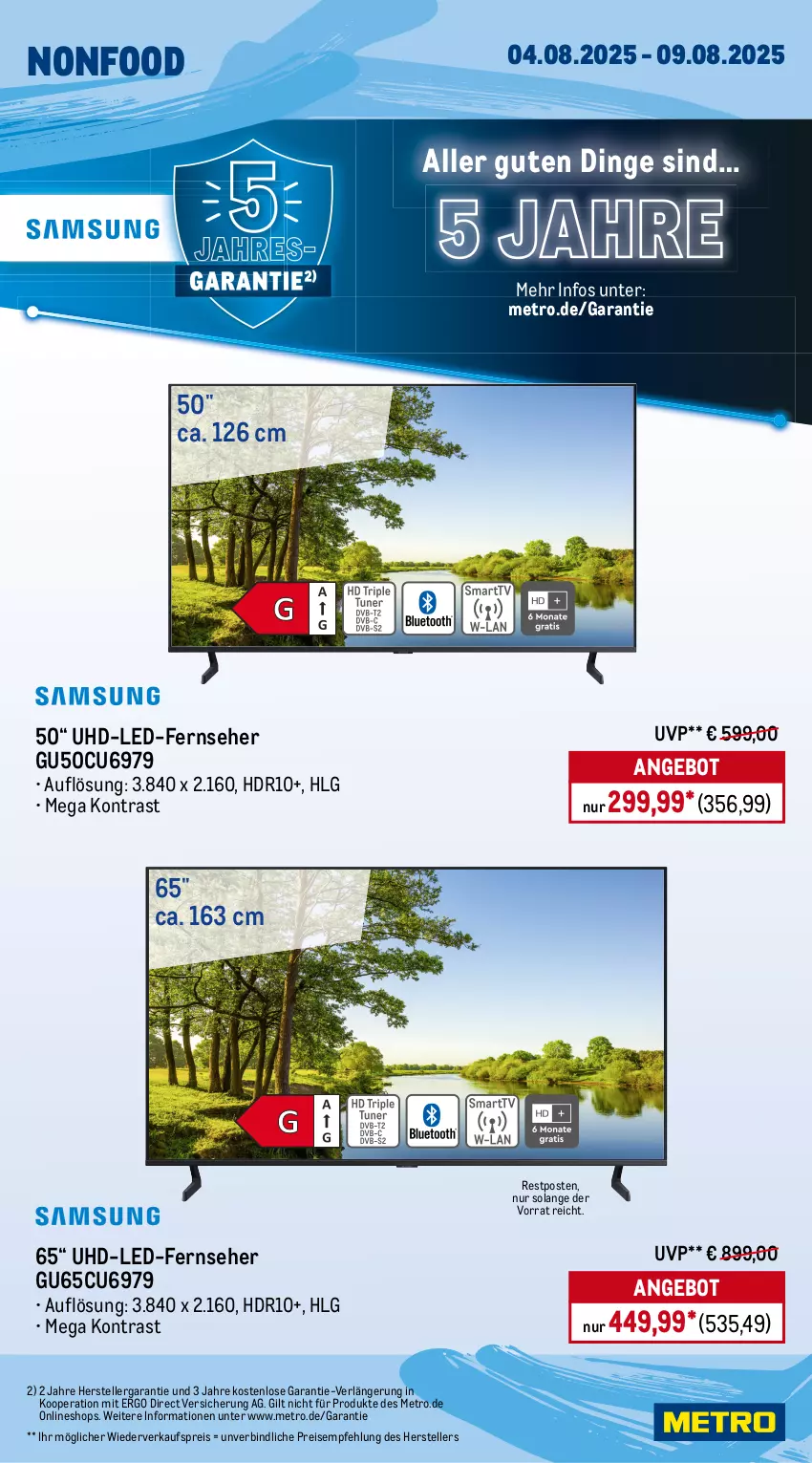 Aktueller Prospekt Metro - Wochen-Angebote - von 04.08 bis 09.08.2025 - strona 24 - produkty: angebot, eis, elle, fernseher, LG, Metro, reis, teller, Ti, uhd