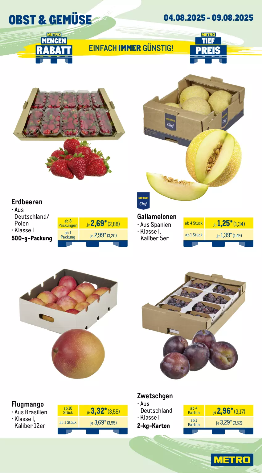 Aktueller Prospekt Metro - Wochen-Angebote - von 04.08 bis 09.08.2025 - strona 7 - produkty: angebot, Becher, beere, beeren, beutel, eis, erdbeere, erdbeeren, filet, filets, fisch, fische, Fischer, fleisch, früchte, galiamelone, garnelen, krone, lachs, lachsfilet, mango, matjes, meeresfrüchte, melone, melonen, Metro, obst, reis, Schere, Ti, tiefpreis, Waage, wasser