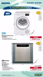 Gazetka promocyjna Metro - Wochen-Angebote - Gazetka - ważna od 09.08 do 09.08.2025 - strona 18 - produkty: angebot, backofen, Bau, decke, eis, elle, garraum, gefrierschrank, geschirr, geschirrspüler, kochfeld, kühlschrank, Metro, Ofen, Reinigung, reis, rum, Schrank, schubladen, Spektrum, teller, Ti, Trockner, türanschlag wechselbar, wärmepumpentrockner, wasser