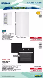 Gazetka promocyjna Metro - Wochen-Angebote - Gazetka - ważna od 09.08 do 09.08.2025 - strona 19 - produkty: angebot, backofen, Bau, decke, eis, elle, garraum, gefrierschrank, geschirr, geschirrspüler, kochfeld, kühlschrank, Metro, Ofen, Reinigung, reis, rum, Schrank, schubladen, Spektrum, teller, Ti, Trockner, türanschlag wechselbar, wärmepumpentrockner, wasser