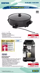 Gazetka promocyjna Metro - Wochen-Angebote - Gazetka - ważna od 09.08 do 09.08.2025 - strona 21 - produkty: ACC, angebot, auto, Behälter, beutel, Brei, Cap, cappuccino, chia, cin, eis, elle, espresso, getränk, getränke, kaffee, kaffeevollautomat, küche, Küchen, küchenmaschine, latte, latte macchiato, LG, mac, macchiato, Metro, milch, pfanne, Reinigung, reis, rel, Rührschüssel, schlauch, Schneebesen, schoko, schokolade, schüssel, Spritzschutz, teller, thermostat, Ti, tisch, Vakuumierer, Waage, wasser