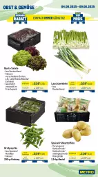 Gazetka promocyjna Metro - Wochen-Angebote - Gazetka - ważna od 09.08 do 09.08.2025 - strona 8 - produkty: angebot, bärenmarke, bavaria blu, Becher, bergader, beutel, bio, bunte salate, eis, Frühkartoffeln, joghur, joghurt, kartoffel, kartoffeln, Käse, käsescheiben, Lauchzwiebel, lauchzwiebeln, leerdammer, mac, mehl, milch, nuss, obst, paprika, Ria, sahne, Sahnejoghurt, salat, salate, schnittkäse, schnittkäsescheiben, speisefrühkartoffeln, Ti, tisch, zwiebel, zwiebeln