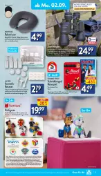 Gazetka promocyjna Aldi Nord - Von Montag - Gazetka - ważna od 07.09 do 07.09.2024 - strona 19 - produkty: aldi, aufbewahrungstasche, Bau, dell, deo, disney, ehrmann, eis, elle, ente, erde, Fernglas, flasche, gin, Gläser, Kinder, kissen, kosmetik, LG, Mode, Paw Patrol, reis, Reiseset, rel, Ria, ring, rwe, Spiele, spülmaschinen, Tasche, Ti, tisch, Toniebox, ZTE