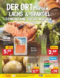 Gazetka promocyjna Netto Marken-Discount - Filial-Angebote - Gazetka - ważna od 14.05 do 14.05.2022 - strona 14 - produkty: aqua, eis, filet, grüner spargel, hollandaise, kartoffel, kartoffeln, knorr, lachs, lachsfilet, mac, ndk, reis, sac, sauce, sauce hollandaise, spargel, Ti, tisch