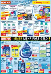 Gazetka promocyjna Norma - Norma - Gazetka - ważna od 20.06 do 20.06.2022 - strona 7 - produkty: apfel, auer, Blüte, citrus, ente, Fangtücher, flasche, getränk, getränke, Kätzchen, Leuchte, leuchten, Mett, mikrofaser, obst, reifen, reiniger, Reinigung, sauce, saucen, Schmetterling, spülmaschinen, spülmittel, Ti, tuc, tücher, universal gel, universal pulver, waschmaschine, waschmaschinen, waschmittel
