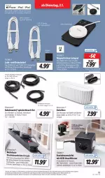 Gazetka promocyjna Lidl - Aktionsprospekt - Gazetka - ważna od 06.01 do 06.01.2024 - strona 25 - produkty: Apple, eis, elle, ipad, ipad air, ipad pro, iphone, IPhone 12, lachs, Leuchte, Mantel, messer, reis, Schal, schlauch, Schrank, silvercrest, smartphone, steckdose, Steckdosenleiste, Ti, tisch, usb, weck, würfel, ZTE