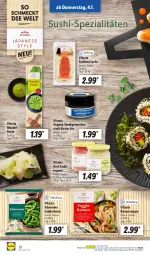 Gazetka promocyjna Lidl - Aktionsprospekt - Gazetka - ważna od 06.01 do 06.01.2024 - strona 38 - produkty: bohne, bohnen, ingwer, lachs, LG, mam, ndk, perlen, Schal, Schale, soja, Spezi, suppe, Sushi, Ti, vita, wasa