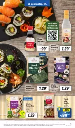 Gazetka promocyjna Lidl - Aktionsprospekt - Gazetka - ważna od 06.01 do 06.01.2024 - strona 39 - produkty: angebot, coupon, eis, essig, mac, nudel, nudeln, reis, sauce, soja, Sushi, Ti, vita, ZTE