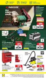 Gazetka promocyjna Lidl - Aktionsprospekt - Gazetka - ważna od 06.01 do 06.01.2024 - strona 56 - produkty: akku, angebot, angebote, auer, Bandschleifer, Bau, dell, eis, elle, Gasheizgebläse, Heizgebläse, ladegerät, messer, Mode, ndk, Parkside, reis, rel, Schal, Schale, schubladen, telefon, Ti, Trockensauger, uhr, weck, werkzeug, Winkelschleifer