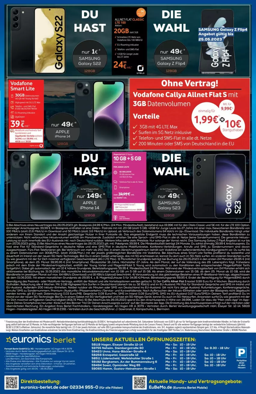 Aktueller Prospekt Euronics - Prospekte - von 24.05 bis 31.05.2023 - strona 11 - produkty: allnet flat, angebot, angebote, Apple, auer, bier, Brei, buch, eier, eis, elle, erde, gin, Handy, LG, Rauch, reis, roba, rwe, Samsung, samsung galaxy, Samsung Galaxy S, Samsung Galaxy Z, Samsung Galaxy Z Flip, smartphone, smartphones, spee, Surf, tee, Ti, uhr, vodafone