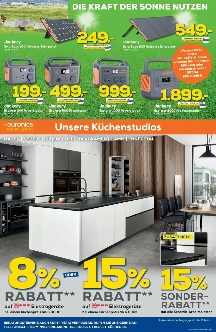 Aktueller Prospekt Euronics - Prospekte - von 24.05 bis 31.05.2023 - strona 6 - produkty: arbeitsplatte, eis, Elektro, elektrogeräte, elle, Jacke, kraft, küche, Küchen, latte, reis, sac, telefon, Ti