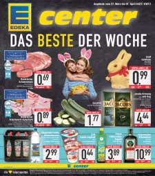 Gazetka promocyjna E Center - Angebote der Woche - Gazetka - ważna od 01.04 do 01.04.2023 - strona 1 - produkty: Alwa, angebot, angebote, aufschnitt, Becher, bier, bierschinken, bohne, bohnen, deka, eis, elle, flasche, frischwurst-aufschnitt, Germ, jacobs, jacobs krönung, jägermeister, joghur, joghurt, joghurt mild, kaffee, kräuter, kräuterlikör, lebensmittel, LG, likör, lindt, mac, Meister, mineralwasser, natur, pril, rapso, rapsöl, reines rapsöl, reis, rel, sahne, schinken, schwein, schweine, super-knüller, Ti, wasser, wein, weine, wurst, zott, ZTE, zucchini