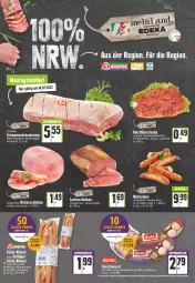 Gazetka promocyjna Edeka - Angebote der Woche - Gazetka - ważna od 23.07 do 23.07.2022 - strona 10 - produkty: deka, deutschlandcard, gewürz, hinterschinken, Holz, holzfällersteaks, knoblauch, lachs, lachsschinken, LG, mit oder ohne knoblauch, saft, schinken, schwein, schweine, schweinerücken, steak, steaks, Ti, tisch, wein, weine