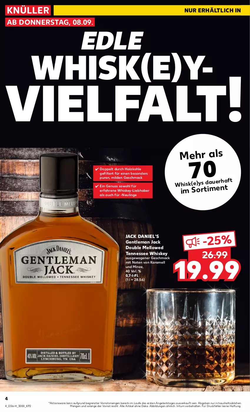 Aktueller Prospekt Kaufland - Spezielle Angebote - von 08.09 bis 14.09.2022 - strona 4 - produkty: angebot, auer, Holz, holzkohle, jack daniel, jack daniel's, karamell, mac, minze, nuss, tennessee whiskey, Ti, whiskey, ZTE