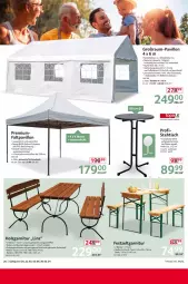 Gazetka promocyjna Selgros - Non Food - Gazetka - ważna od 28.02 do 28.02.2024 - strona 26 - produkty: Bank, eis, ente, Faltpavillon, garnitur, Holz, HP, lack, latte, pavillon, reis, Ria, ring, Ti, tisch, tischplatte, wasser, Zelt, ZTE