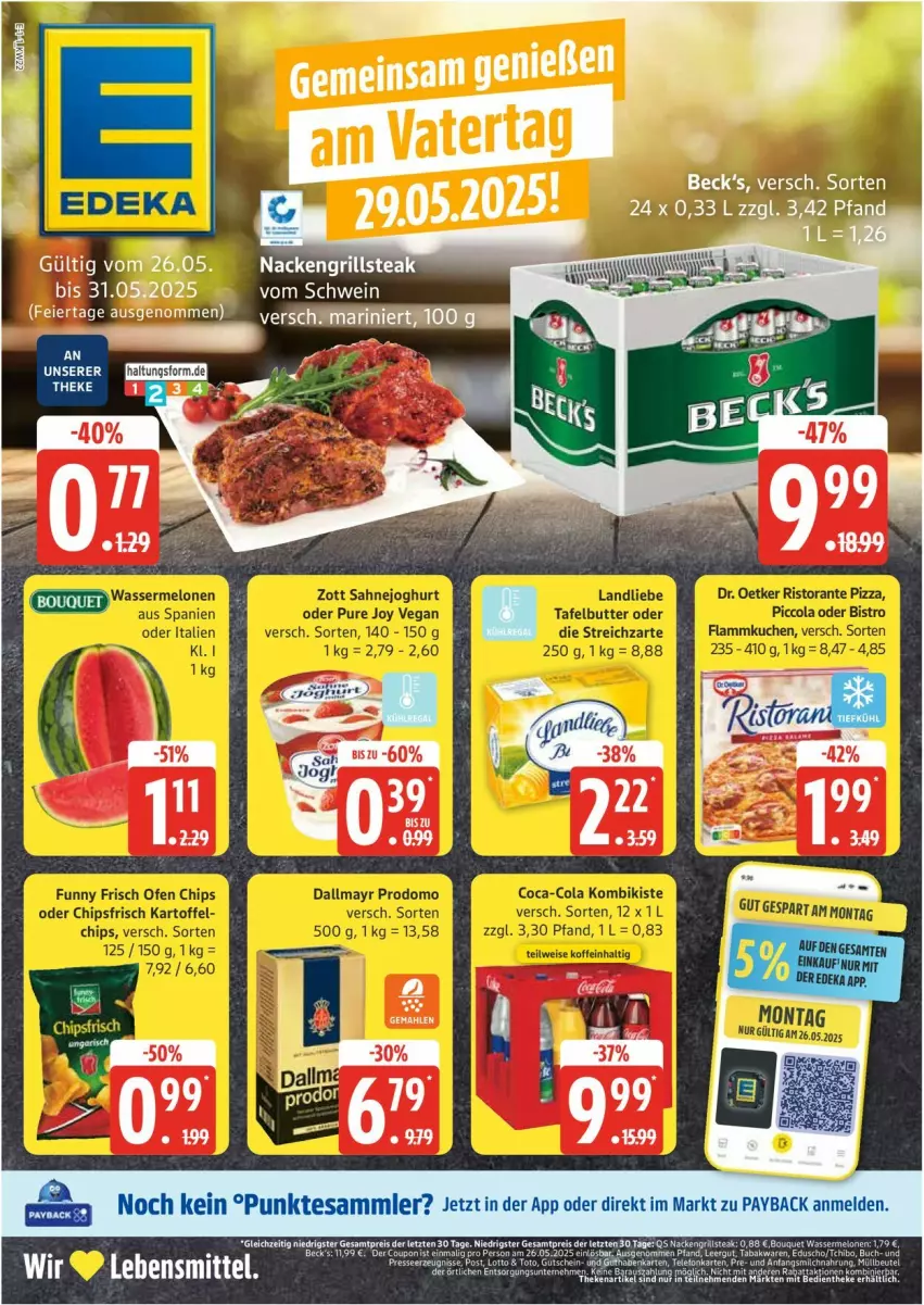 Aktueller Prospekt Edeka - Prospekte - von 26.05 bis 31.05.2025 - strona 1 - produkty: deka, eier, grill, LG, tee, Ti